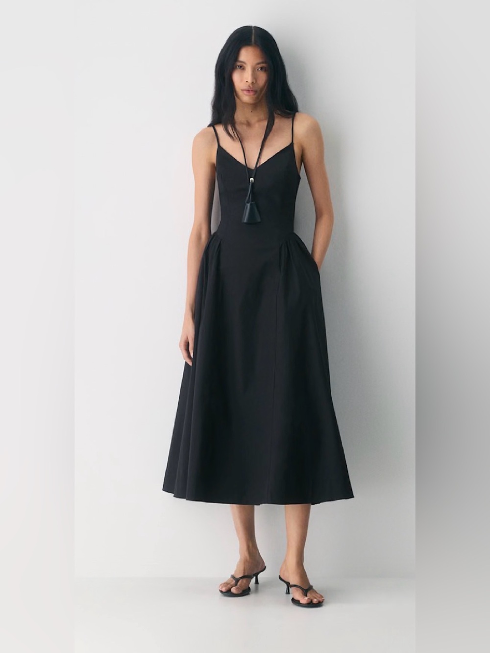 Aritzia Wilfred Technique Poplin Cami Dress